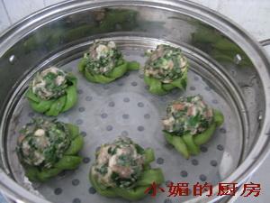 假蒌肉馅酿豆角的做法