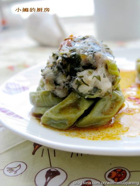 假蒌肉馅酿豆角的做法