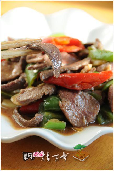 尖椒炒猪肝的做法