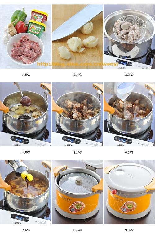 甜辣酱烧排骨的做法