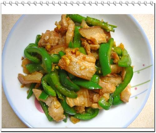 青椒炒肉片的做法