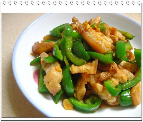 青椒炒肉片的做法