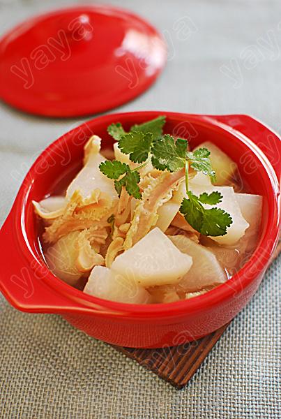 清炖萝卜牛肚的做法