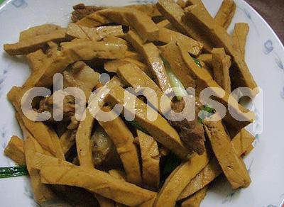 豆腐干炒肉的做法