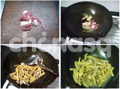 豆腐干炒肉的做法
