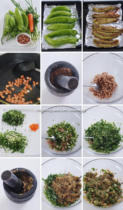 拌烤辣椒的做法