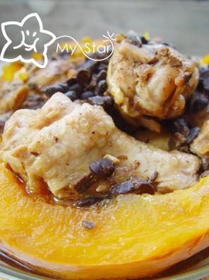 豆豉腐乳南瓜鸡的做法