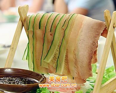 黄瓜白肉的做法