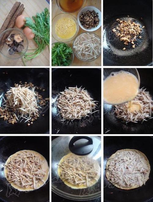 牛蒡焖蛋的做法