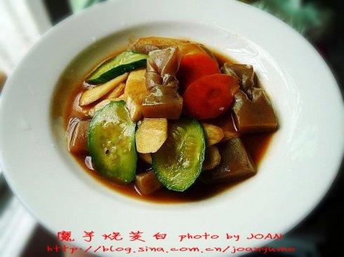 低脂魔芋烧茭白的做法