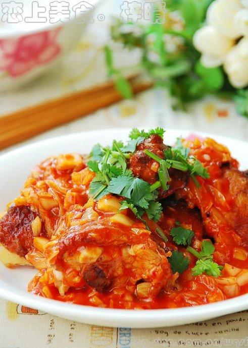 泡菜油淋鸡腿的做法