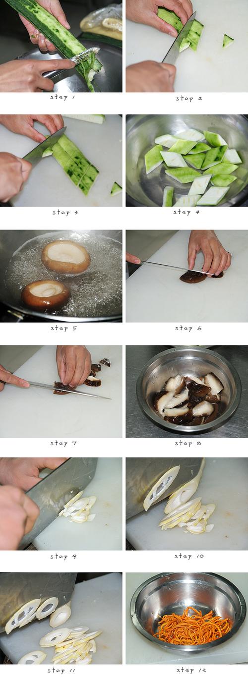 素丸竹笋胜瓜烩的做法