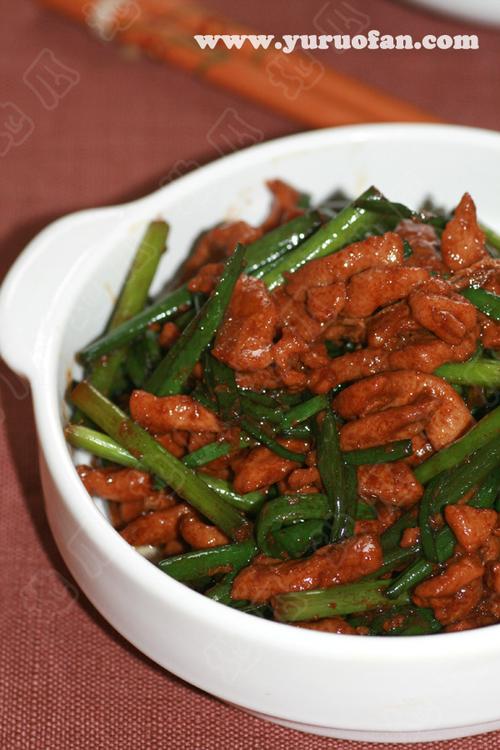 韭苔肉丝的做法