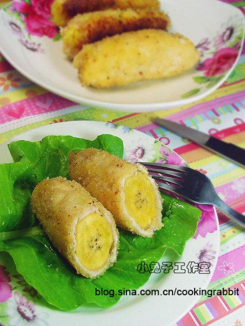 香蕉鸡的做法