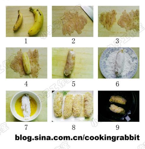 香蕉鸡的做法