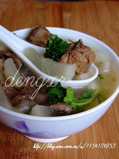 白萝卜羊肉汤的做法