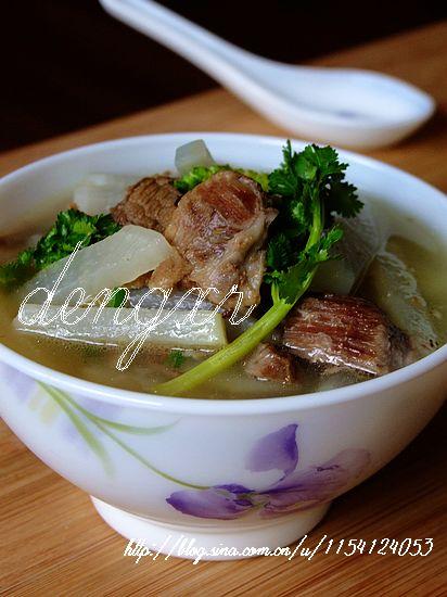 白萝卜羊肉汤的做法