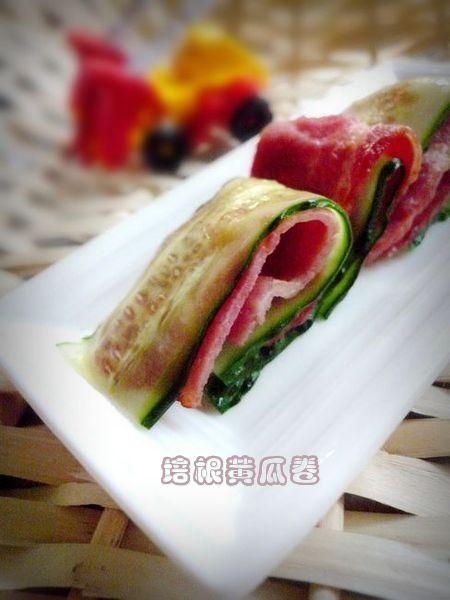 培根黄瓜卷的做法