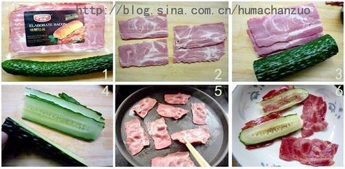 培根黄瓜卷的做法