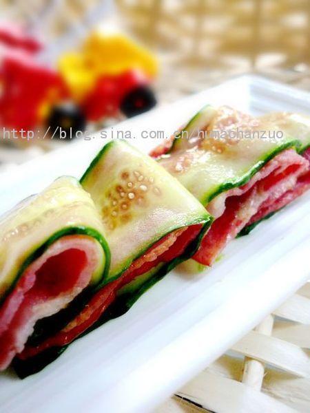 培根黄瓜卷的做法