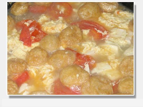 油面筋西红柿汤的做法