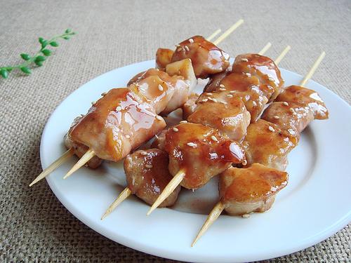 一锅鲜和炖鸡肝和蜜汁鸡肉串的做法