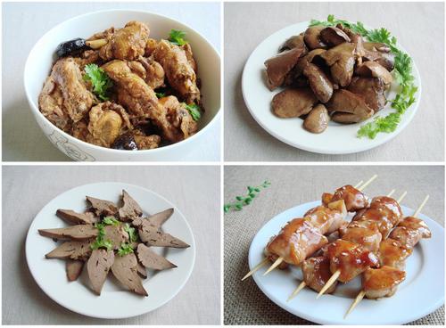 一锅鲜和炖鸡肝和蜜汁鸡肉串的做法