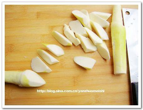 蚝汁炕茭白的做法