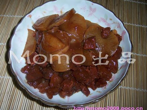 萝卜焖牛肉牛筋的做法