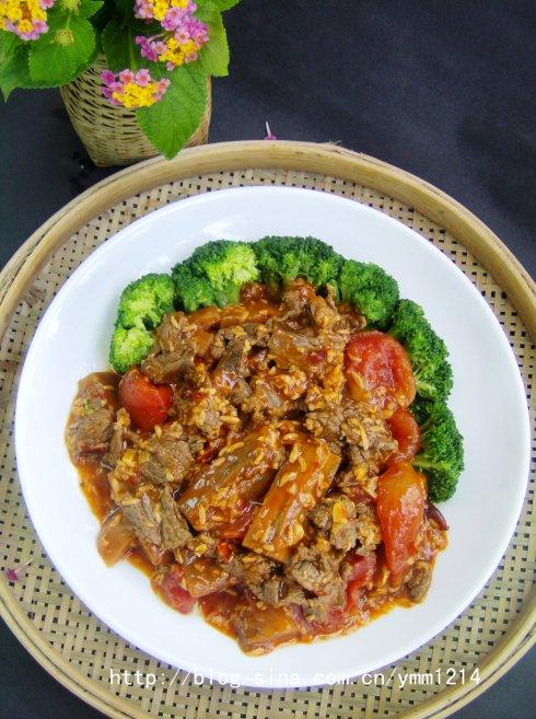 酒香茄条牛肉的做法