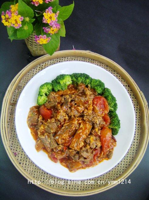 酒香茄条牛肉的做法