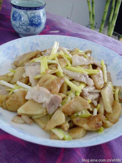 肉炒饹馇的做法