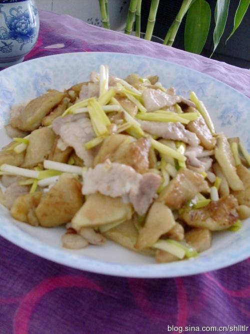 肉炒饹馇的做法