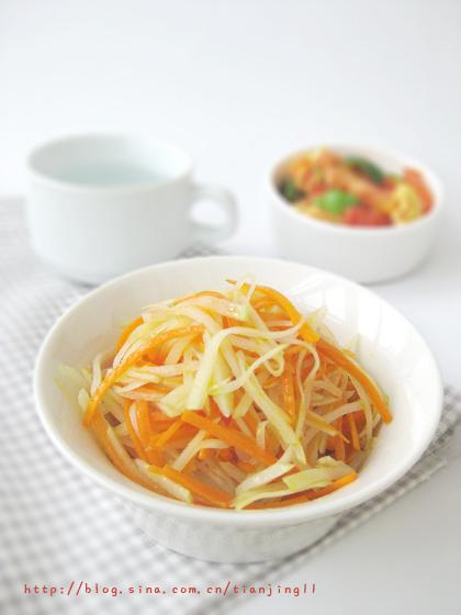 胡萝卜炒土豆丝的做法