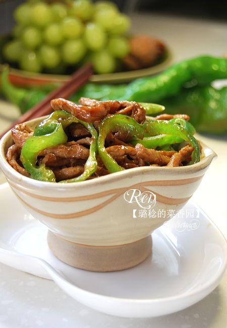 青椒炒肉丝的做法