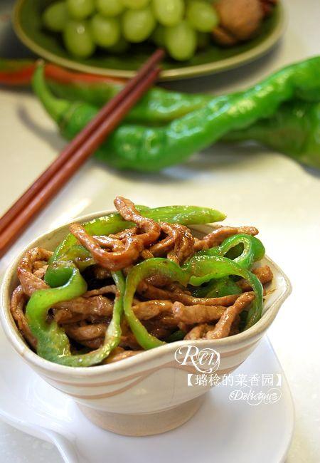 青椒炒肉丝的做法