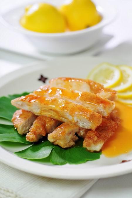 西柠果汁煎软鸡的做法