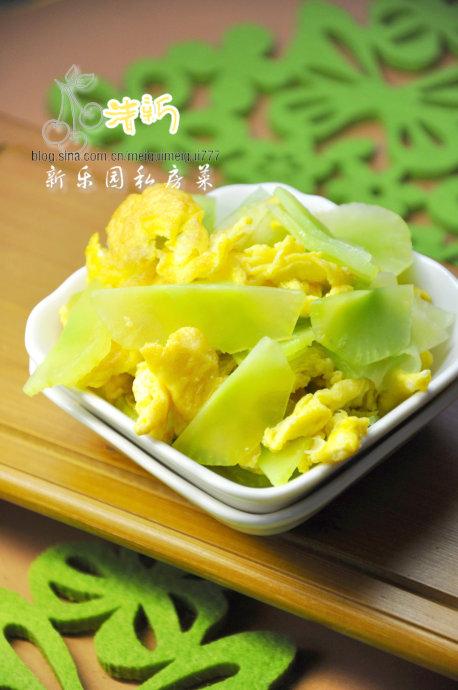 青笋炒蛋的做法