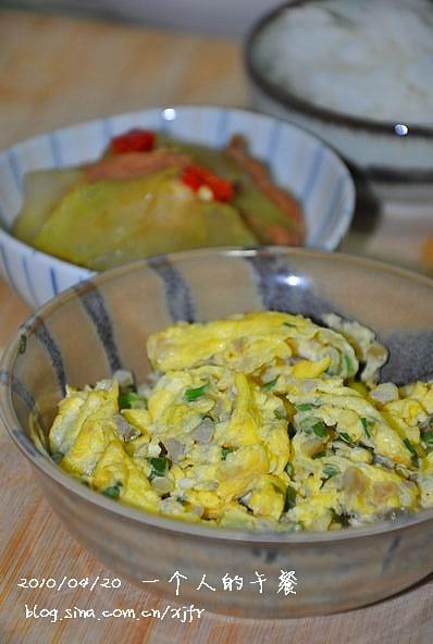 榨菜炒蛋的做法