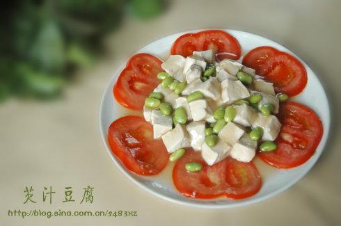 芡汁豆腐的做法