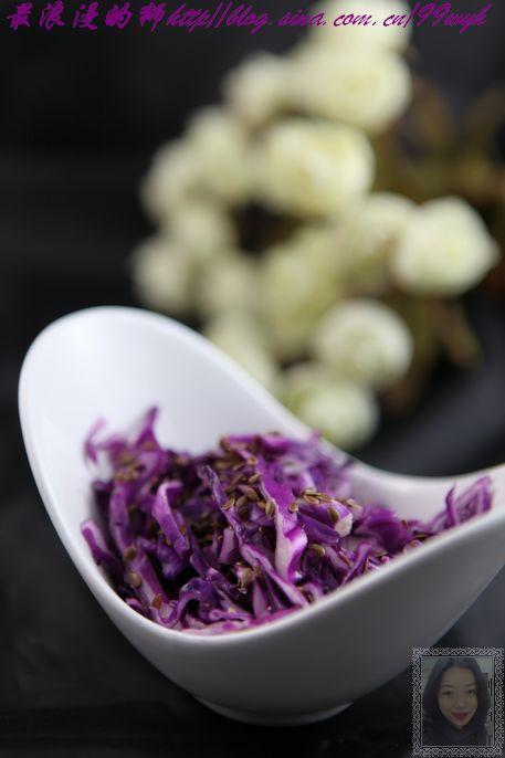 橄榄油拌紫甘蓝的做法