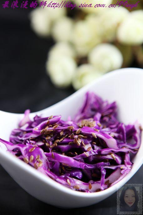 橄榄油拌紫甘蓝的做法
