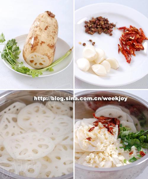 炝拌凉藕的做法