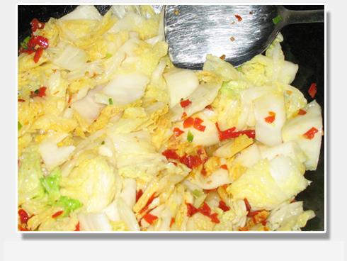 白菜炒粉条的做法