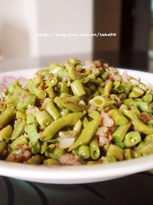 烂肉豇豆的做法