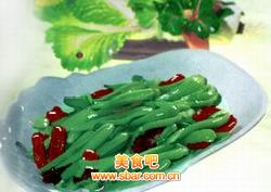 香肠炒油菜的做法