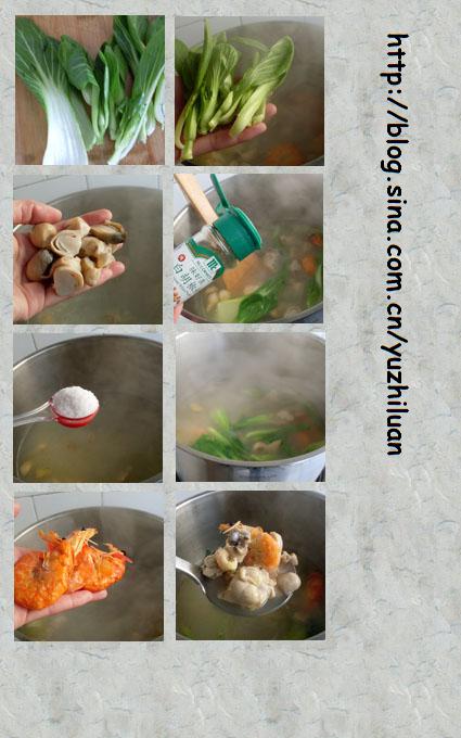 蘑菇鸡腿鲜汤的做法