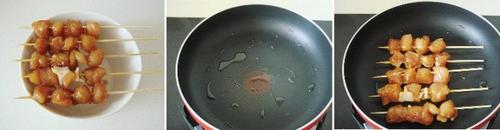 自制蜜汁鸡肉串的做法