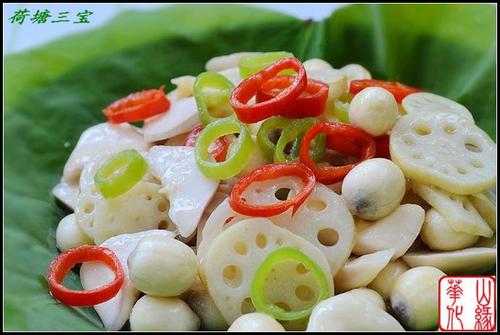 荷塘三宝的做法