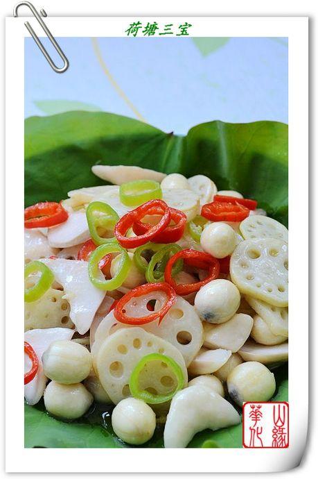 荷塘三宝的做法